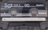 Compact Cassette Konica SG 90 Type II Chrome 1993 Europe