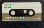 Compact Cassette Sony 90+2 "UHF" Type I Normal 1974 USA