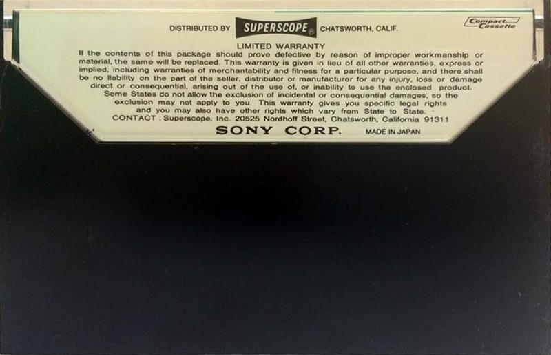 Compact Cassette: Sony  -  90+2