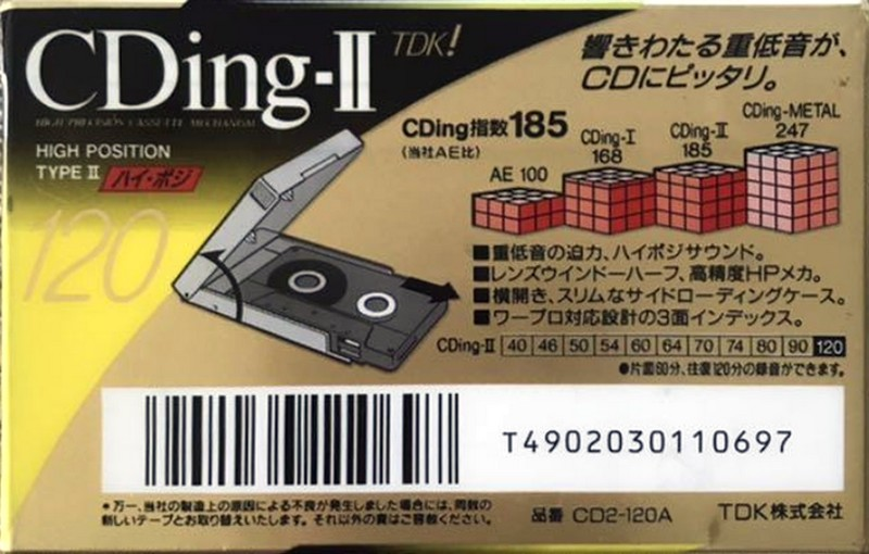 Compact Cassette: TDK  - CDing-II 120