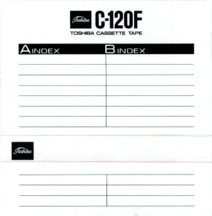 Compact Cassette Toshiba F 120 Type I Normal 1973 Japan