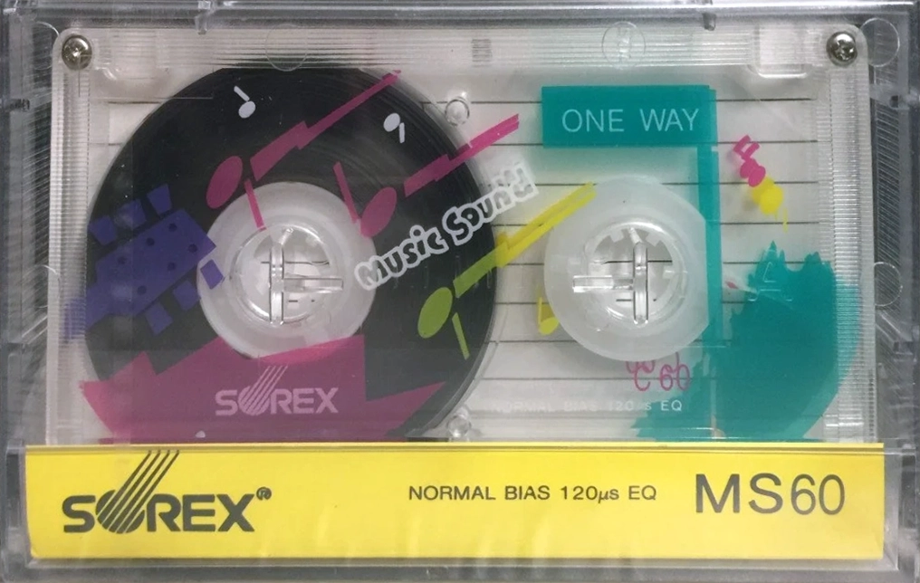 Compact Cassette Sorex MS 60 "Music Sound" Type I Normal 1988 South Korea