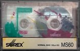 Compact Cassette Sorex MS 60 "Music Sound" Type I Normal 1988 South Korea
