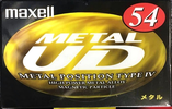 Compact Cassette Maxell Metal UD 54 "MUD-54L" Type IV Metal 1997 Japan