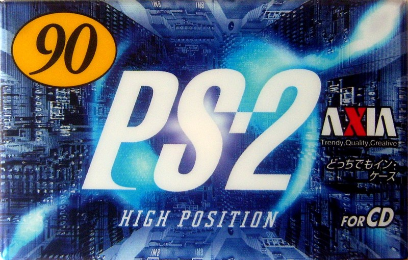 Compact Cassette AXIA PS-II / PS-2 90 "PS2J 90" Type II Chrome 1997 Japan