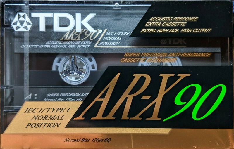 Compact Cassette TDK AR-X 90 "AR-X90AS" Type I Normal 1991 Australia