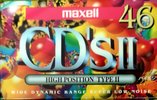 Compact Cassette Maxell CD`s II / CD`s 2 46 "CDS2-46G" Type II Chrome 1994 Japan