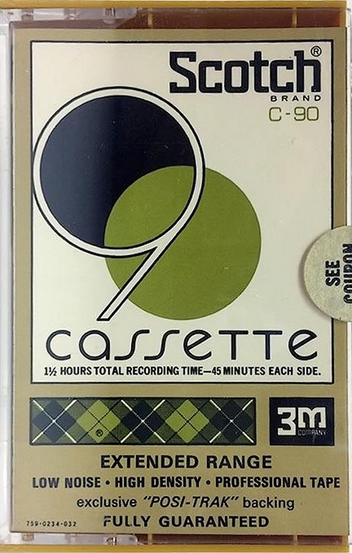Compact Cassette Scotch 90 Type I Normal 1972 USA