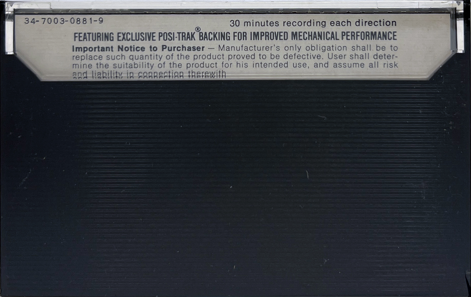 Compact Cassette Scotch Classic 60 Type III Ferro Chrome 1977 USA