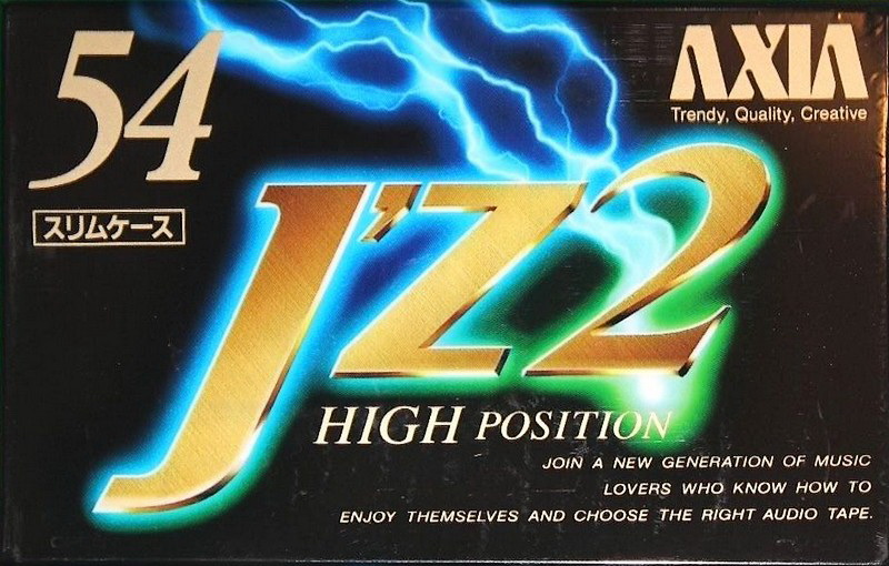 Compact Cassette AXIA J`z 2 54 "JZ2B 54" Type II Chrome 1993 Japan