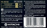 Video8, Hi8, Digital8 Hitachi 90 "Metal SE" Type IV Metal 1990 Europe