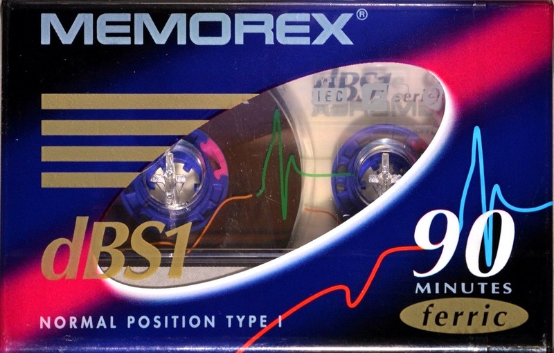 Compact Cassette Memorex dBS I / dBS1 90 Type I Normal 1993 Europe