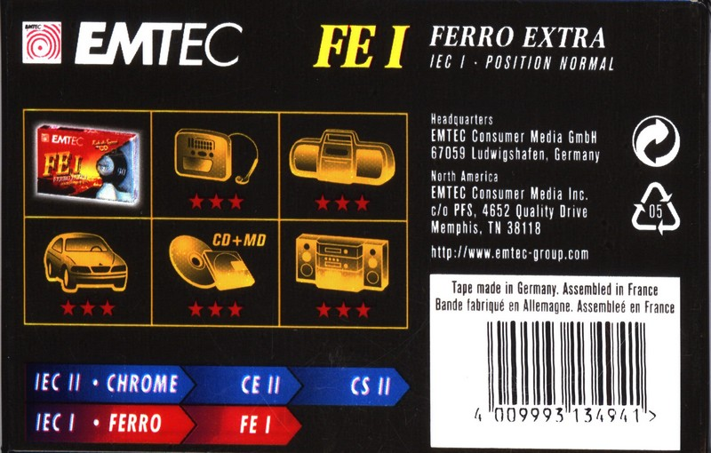 Compact Cassette: EMTEC Emtec - FE I 90