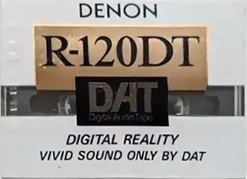 Digital Audio Tape Denon 120 "R-120DT S" Type IV Metal 1991 Japan