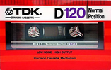 Compact Cassette TDK D 120 Type I Normal 1982 USA