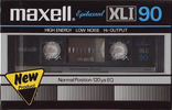 Compact Cassette Maxell XLI 90 Type I Normal 1986 Japan