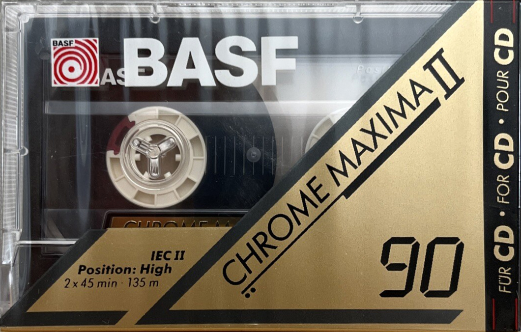 Compact Cassette BASF Chrome Maxima II 90 Type II Chrome 1992 Europe