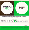 Compact Cassette Sony HF 90 Type I Normal 1972 USA
