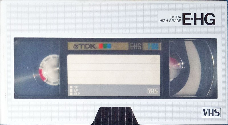 VHS, Video Home System TDK E-HG 180 Type II Chrome USA