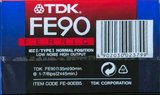 5 pack TDK FE 90 "FE-90EB5" Type I Normal 1997 Europe