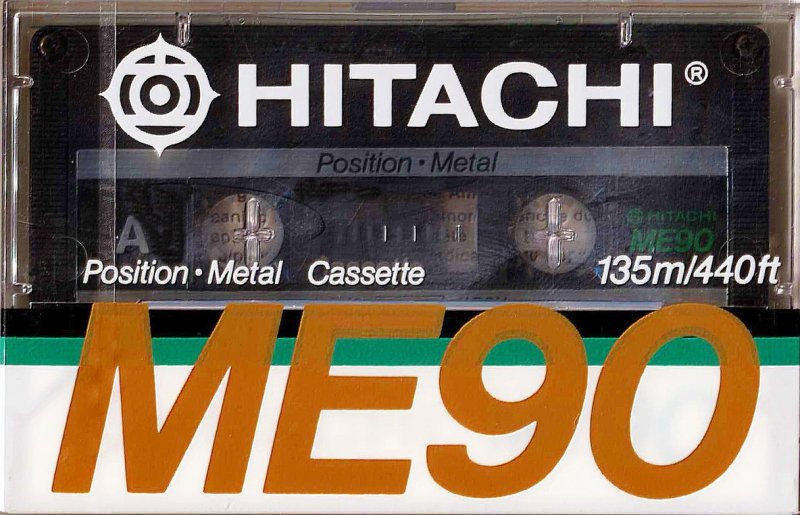 Compact Cassette Hitachi ME 90 Type IV Metal 1988 Europe