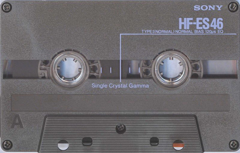 Compact Cassette Sony HF-ES 46 "HF-ES 46A" Type I Normal 1988 Japan
