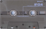Compact Cassette Sony HF-ES 46 "HF-ES 46A" Type I Normal 1988 Japan