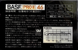 Compact Cassette BASF PRO 46 "PRO III" Type III Ferro Chrome 1982 Japan