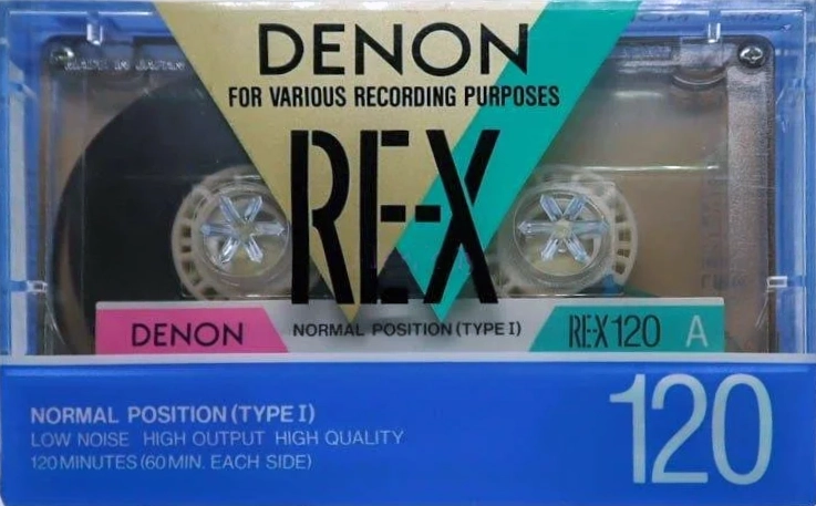 Compact Cassette Denon RE-X 120 Type I Normal 1987 Japan