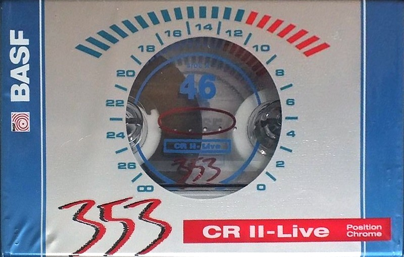 Compact Cassette BASF CR II-Live 46 Type II Chrome 1994 Europe