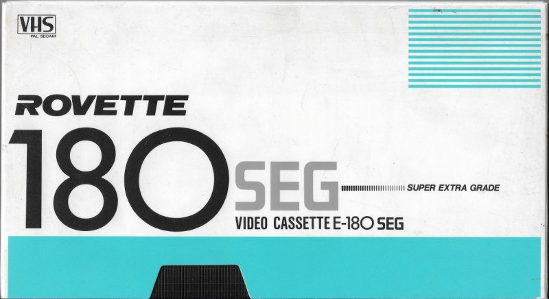 VHS, Video Home System Rovette SEG 180 Type I Normal Europe
