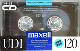 Compact Cassette Maxell UDI / UD1 120 Type I Normal 1989 Japan