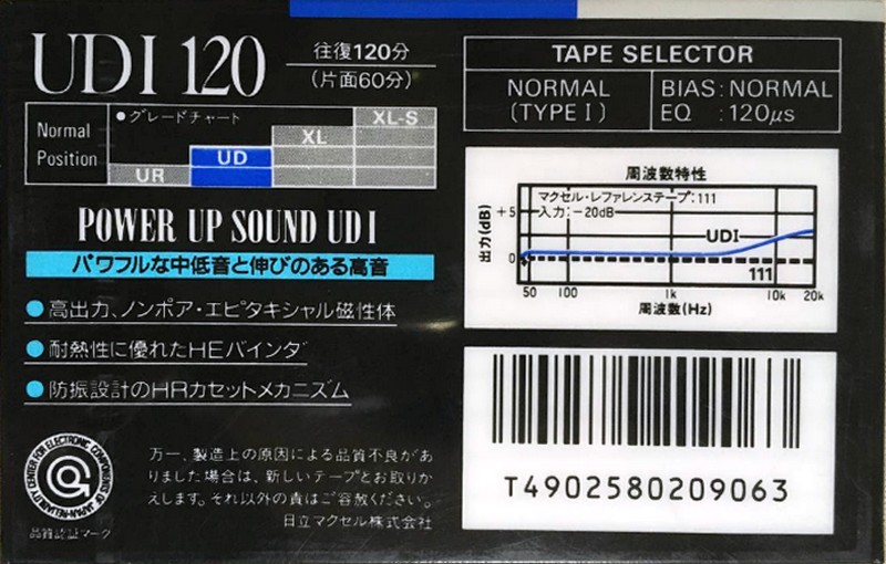 Compact Cassette: Maxell / Hitachi Maxell - UDI 120