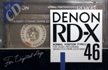 Compact Cassette Denon RD-X 46 "RD-X46N" Type I Normal 1988 Japan