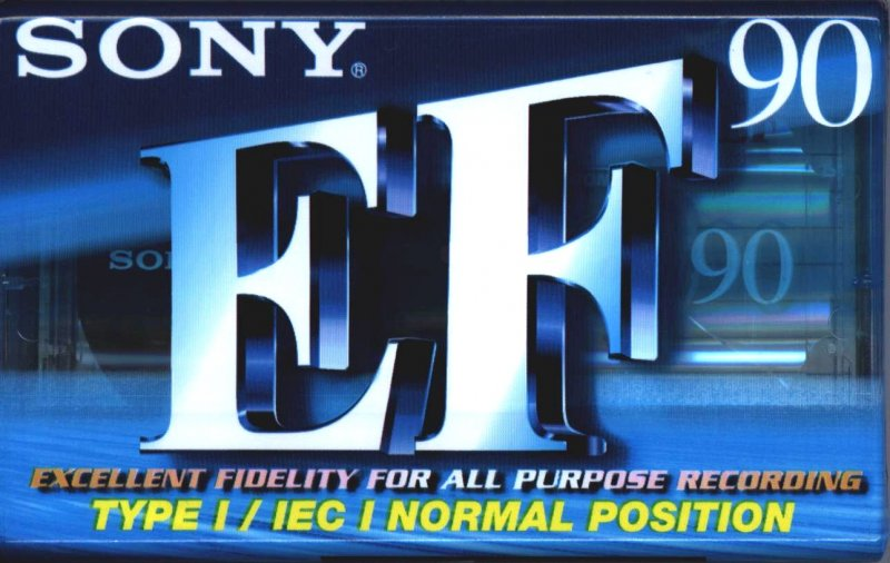 Compact Cassette Sony EF 90 "C-90EFB" Type I Normal 2002 Europe