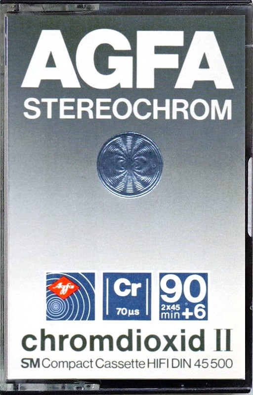 Compact Cassette AGFA Stereochrom 90+6 Type II Chrome 1980 Europe