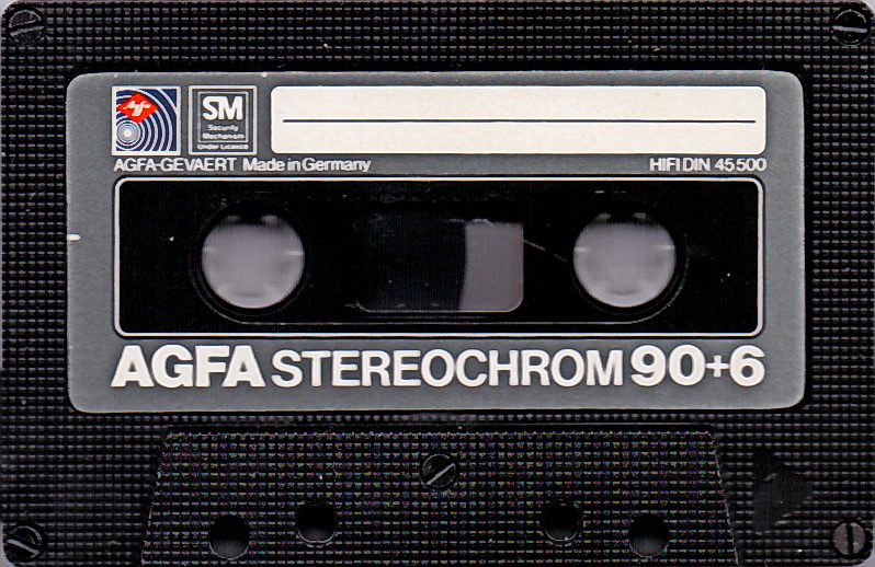 Compact Cassette AGFA Stereochrom 90+6 Type II Chrome 1980 Europe