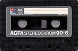 Compact Cassette AGFA Stereochrom 90+6 Type II Chrome 1980 Europe