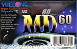 Compact Cassette Yuedong 60 "MD" Type I Normal Worldwide