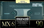 Compact Cassette Maxell MX-S 90 Type IV Metal 1990 Europe
