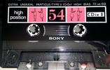 Compact Cassette Sony CDix II 54 "C-54CDX2a" Type II Chrome 1992 Japan