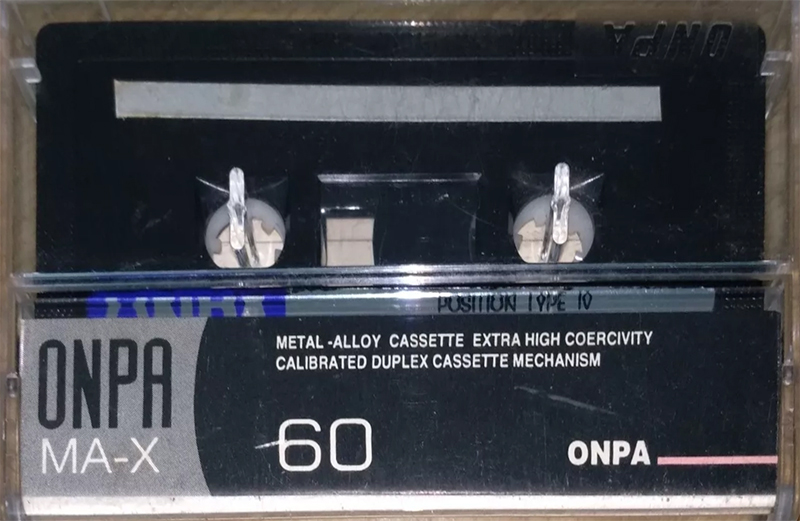 Compact Cassette ONPA MA-X 60 Type IV Metal 1990 Thailand