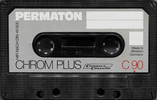 Compact Cassette Permaton Chrom Plus 90 Type II Chrome 1978 Europe