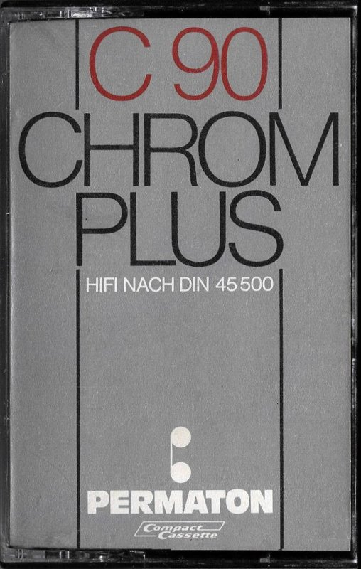 Compact Cassette Permaton Chrom Plus 90 Type II Chrome 1978 Europe