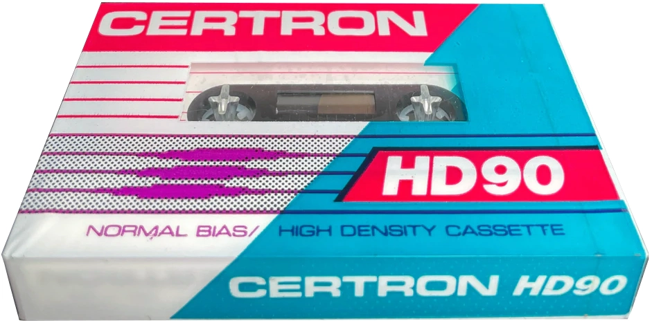 Compact Cassette Certron HD 90 Type I Normal 1988 USA