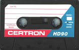 Compact Cassette Certron HD 90 Type I Normal 1988 USA