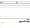 Compact Cassette Certron HD 90 Type I Normal 1988 USA