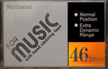 Compact Cassette National DS 46 "RT-DS(D)" Type I Normal 1986 Japan