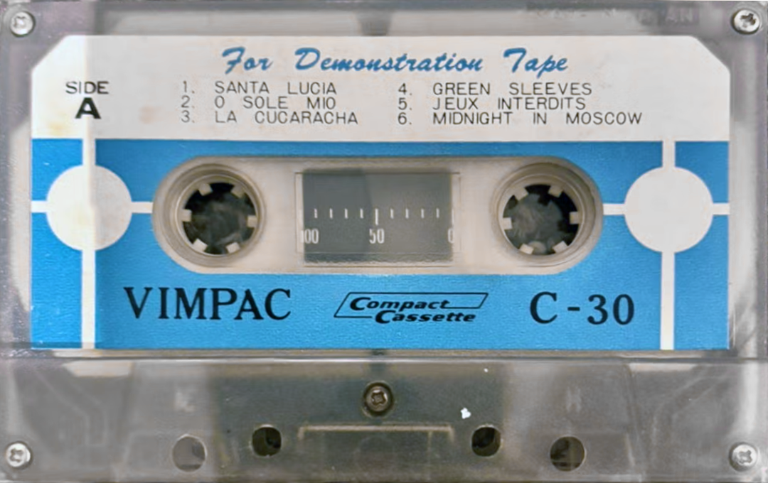 Compact Cassette Vimpac 30 Demonstration Tape Japan