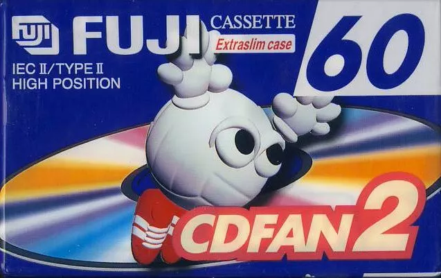 Compact Cassette Fuji CDFAN 60 "CDFAN2 60 A" Type II Chrome 1998 Russia